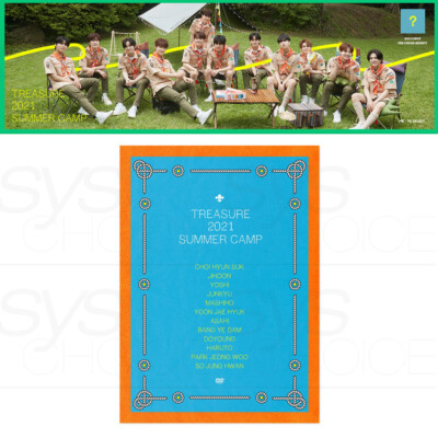 TREASURE 2021 SUMMER CAMP DVD+Photobook+Photocard+Etc+YG SELECT