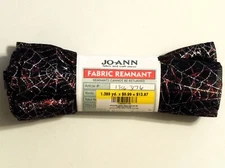 JoAnn Fabrics Fabric Remnant "Webs" Mesh Polyester 1.3 Yard Piece X WOF