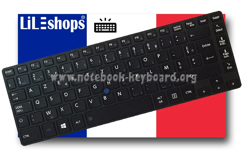 Clavier Fr Original Toshiba Portege R30-A-13W R30-A-149 R30-A-14X Rétro-éclairé - Photo 1/1