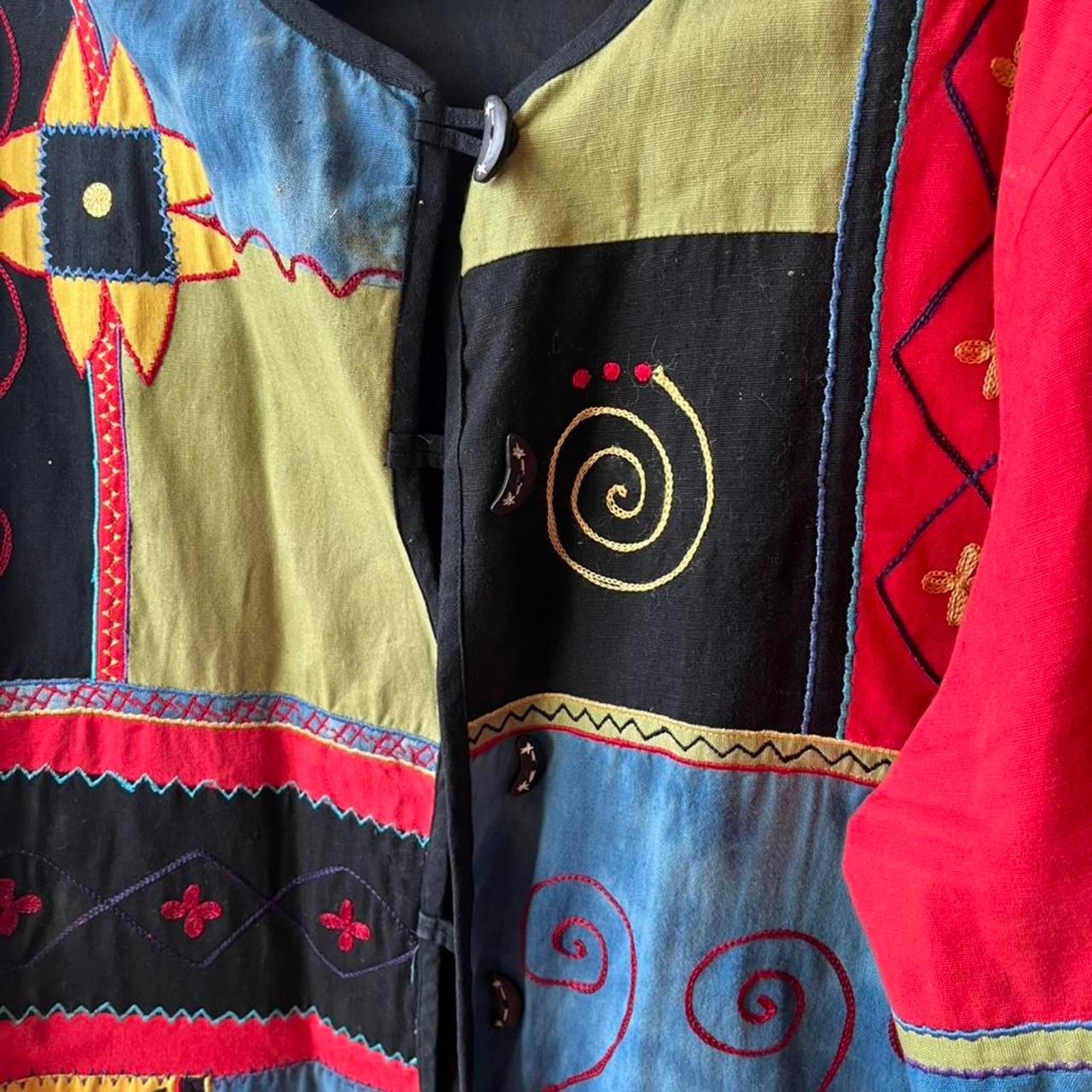 Vintage Y2K patchwork button up  New Direction Li… - image 2