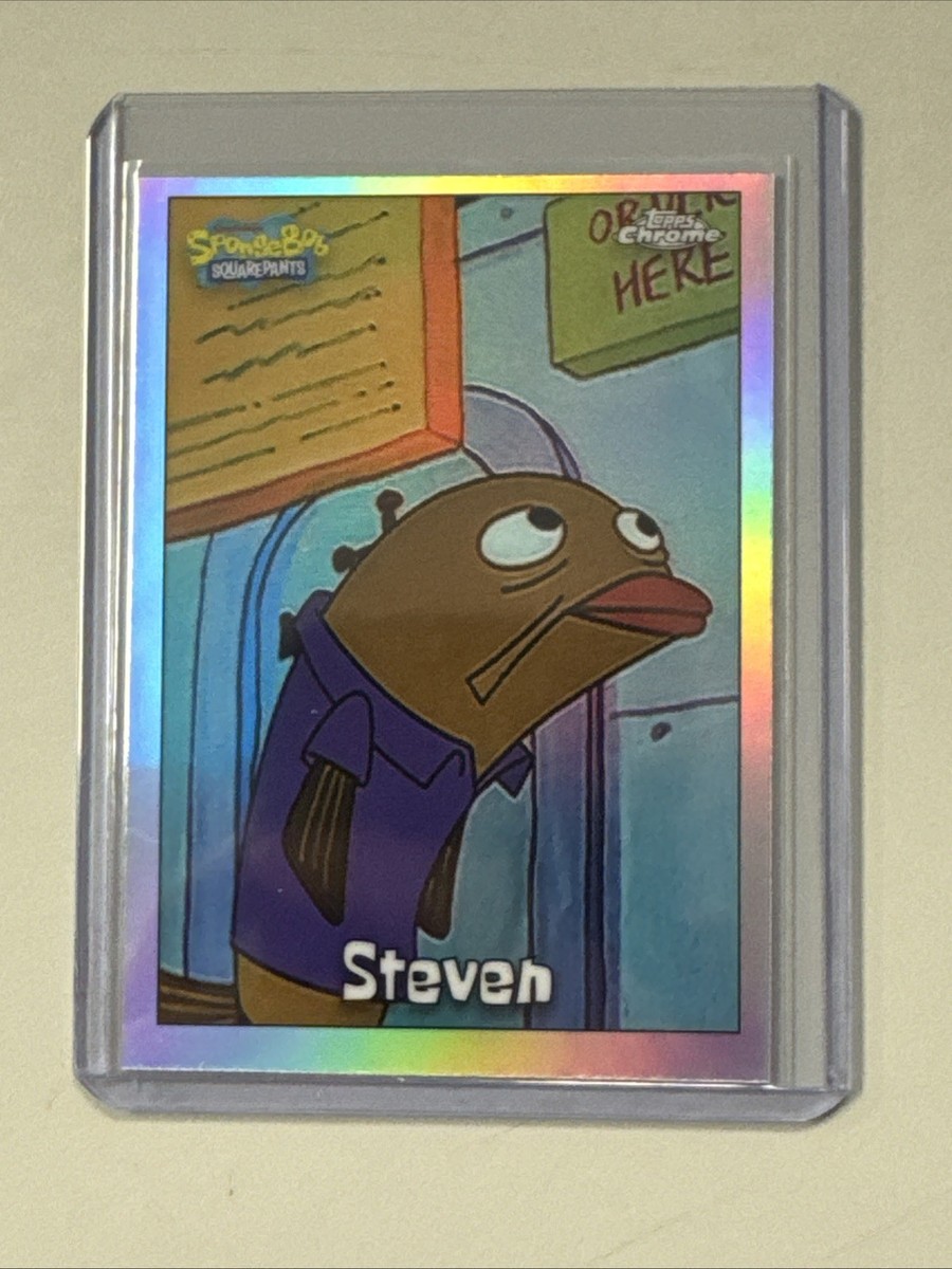 2025 Topps Chrome SpongeBob Steven Refractor | eBay