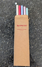 Nespresso Silicone Straws - Summer Colours - Brand New in Box
