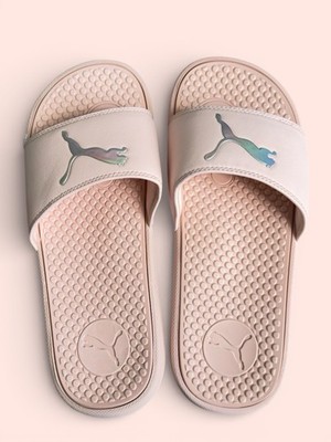 Puma Cool Cat Sport Slide Sandals Women s Pink Cloud Size 10/Eu 42 Logo Slip On