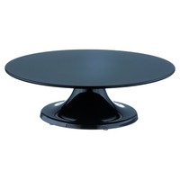Schneider Tortenplatte Melamin, Schwarz, Mit Fuß, Ø 320 Mm, HöHe: 100 Mm