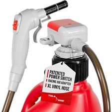 Universal Gas Can Adapter Battery Powered Fuel Transfer Pump 2.3 GPM No