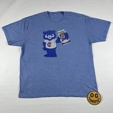 Chicago Cubs Bear Mascot Holding Old Style Beer Graphic T-Shirt XL