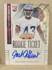 Jackson Jeffcoat 2014 Panini Contenders Rookie Ticket Auto #134 RC Redskins