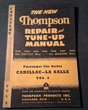 1948 Thompson Repair Tune-up Manual Vol 2 Cadillac Lasalle 1939-1948 Original