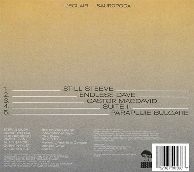 L'ECLAIR SAUROPODA NEW CD