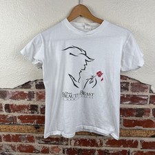 Vintage Beauty and the Beast Shirt Youth Large Broadway Musical Disney 90s Tee