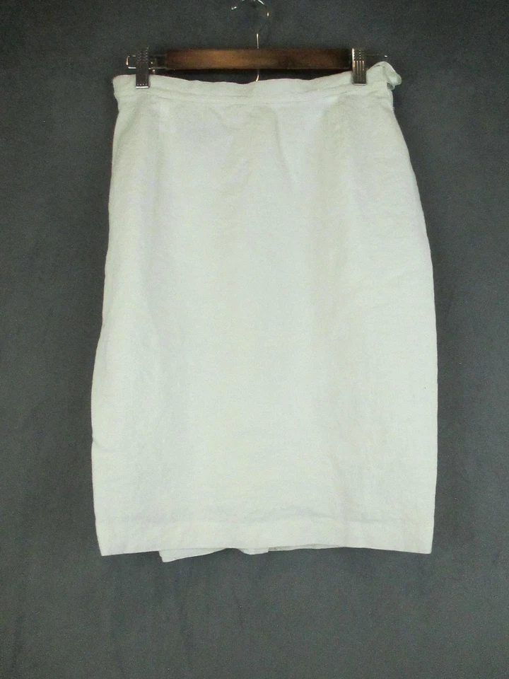 Marina Burkhardt юбка костюм женщин 36 38 экрю льняной блейзер карандаш офис официальный - Изображение 4 из 4