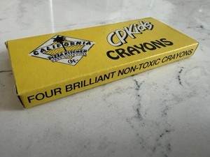 Rare Vintage California Pizza Kitchen CPK Crayons Collectible Box Crayola CPKids