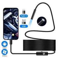 Type C Endoscope Camera 5.5/7mm IP67 6 LED USB Android PC UK Stock
