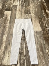 Gymshark High Rise Ankle Leggings Solid Gray Logo Women s Regular M