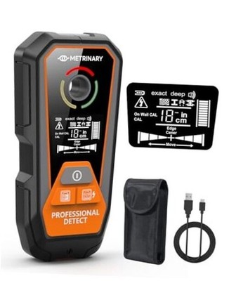 Stud Finder Wall Scanner, 6 in 1 Rechargeable Stud Finder Tool with LCD