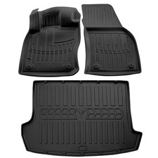 Gummimatten Fußmatten Kofferraumwanne für VW T-Roc ab 2017- 3D Schalenmatten