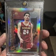 Topps Chrome 2025-26 Rookie Refractor Tyrese Proctor Cavaliers #300 Basketball