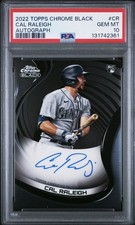 2022 Topps Chrome Black Autograph Rookie Cal Raleigh #CBA-CR PSA 10 Mariners