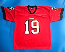 Vintage Tampa Bay Buccaneers Keyshawn Johnson #19 Jersey Mens XL Red Logo Athlet