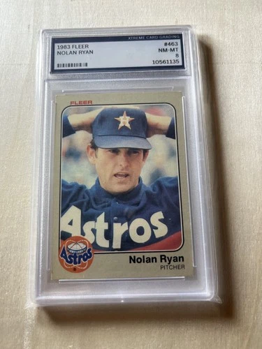 Nolan Ryan Graded Nm-Mt. 1983 Fleer - Nolan Ryan #463