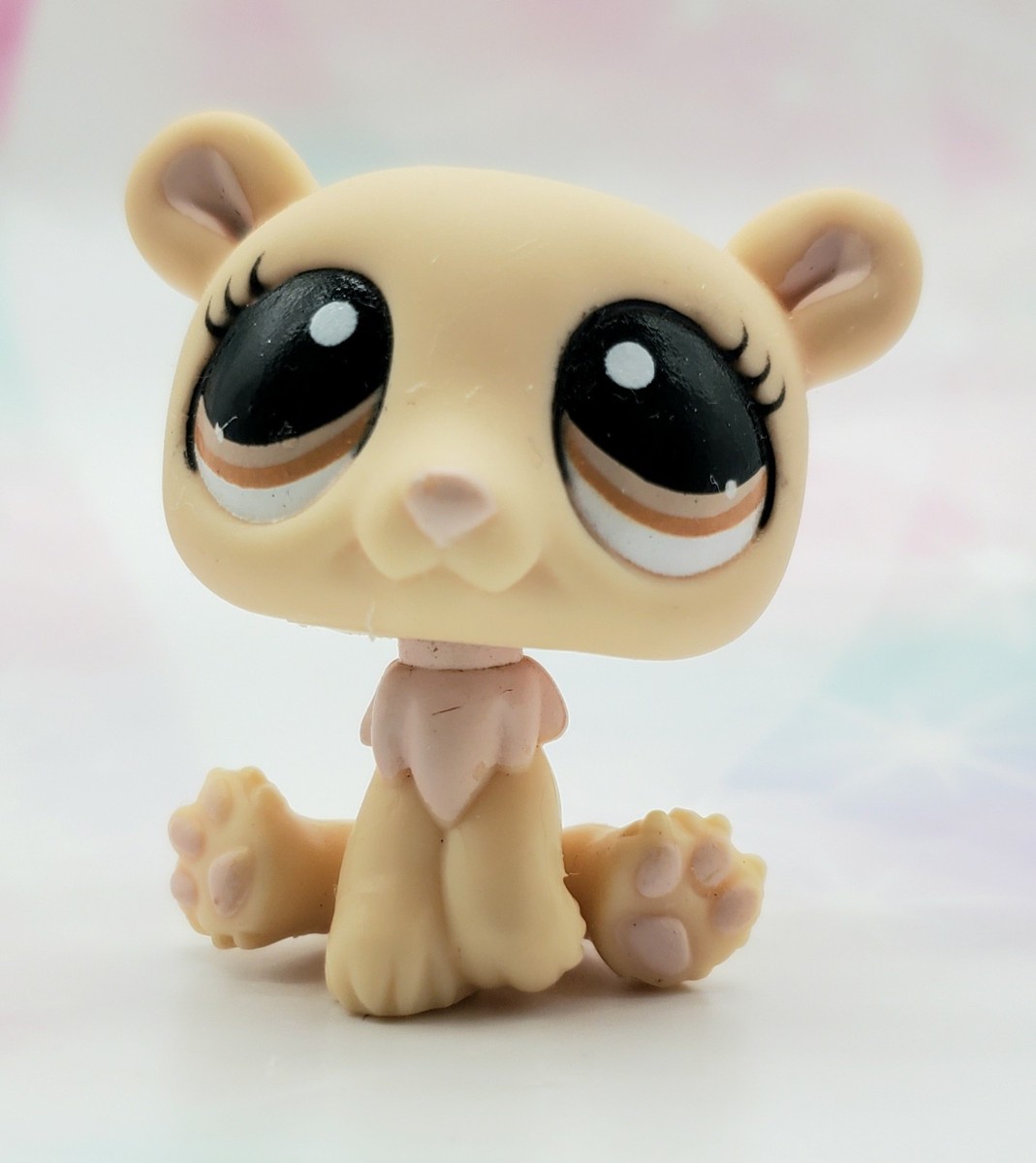Littlest Pet Shop Authentic # 1131 Cream Polar Bear Brown Eyes | eBay