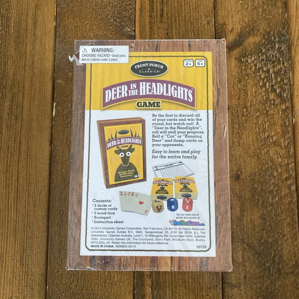 Deer In The Headlights Card Game Front Porch Classics New Factory Sealed - Image 2 of 2