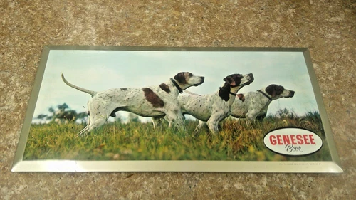 Vintage Genesee Beer Hunting Dogs TOC Sign P-111