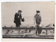 1968 traje de buceo equipo submarino hombre sin rostro máscara URSS foto 1
