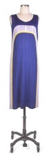 Vintage 90s ISSEY MIYAKE Pleats Please Cobalt Blue, Yellow  Purple Dress