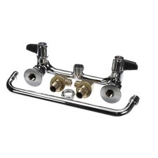 T&S Brass 5F8WLS12 8 Wall Mount Faucet, 12Swing Nozzle, Le