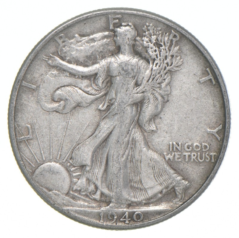 1940 XF Walking Liberty Half Dollar 90% Silver *1647