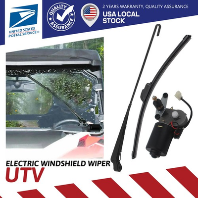 #ad #ad 12V Electric Windshield Wiper Motor Kit Universal or UTV Polaris RZR Kawasaki $28.99