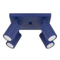 Deckenstrahler Aluminium Ultramarin Schwenkbar GU10 B:25 Cm Deckenleuchte KüChe