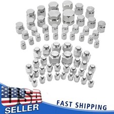 144PCS Hydraulic JIC 37 Degree and ORFS Flat Face Cap and Plug Assortment Kit, S