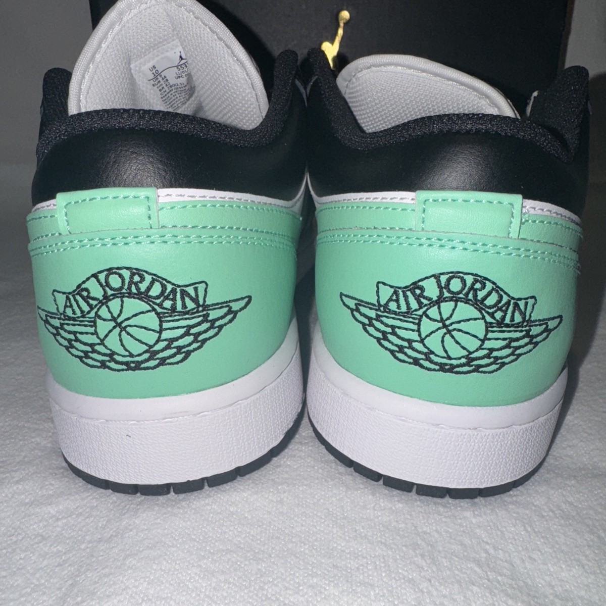 Air Jordan 1 Low White/Black Green Glow Size 10 Brand New | eBay display picture 1