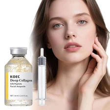 Deep Collagen Silk Peptide 30ml Facial Ampoule Essence Solution Face Moisturizer