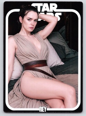 Star Wars Rey Hot Spicy Custom Trading Card