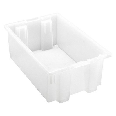 QUANTUM STORAGE SYSTEMS SNT180CL Stk and Nest Ctr,Clear,Solid,PP 493F99