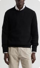 Nordstrom cashmere sweater is a solid black crewneck pullover Size Medium