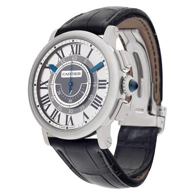 Cartier Rotonde W1556051 18k White Gold Silver dial 42mm Manual