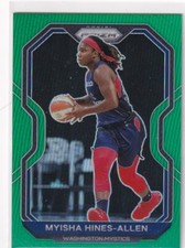 2021 Panini WNBA Prizm SP Green Refractor Prizm #40 Myisha Hines-Allen