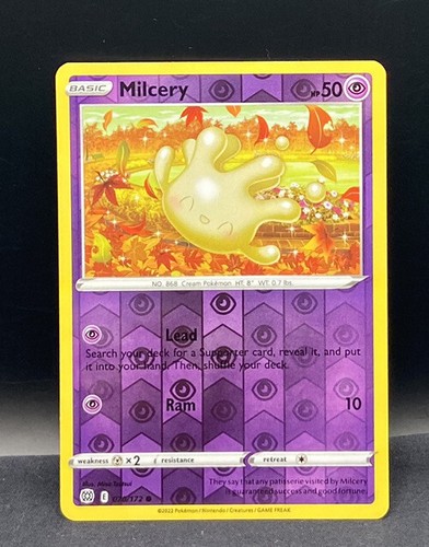 Milcery 070/172 Reverse Holo Brilliant Stars Pokemon TCG Card NM | eBay