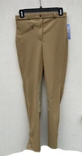 Tan, Tuffrider Ribb Front Zip Ladies Size 28L Riding Breeches