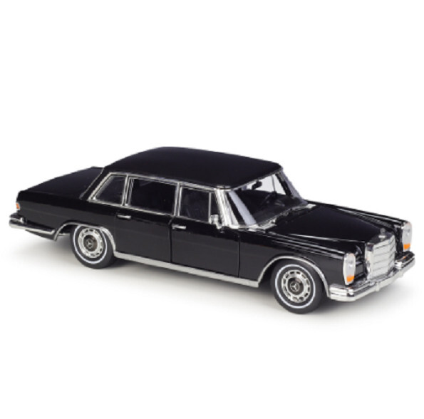 Welly 1:24 1963 Mercedes Benz 600 Diecast Model Racing Car Black NEW IN BOX