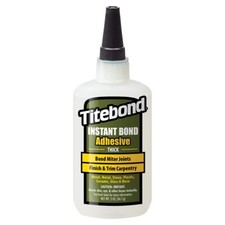 Titebond Instant Bond Thick Wood Glue 2 oz Fast Set No Clamp Strong Adhesive