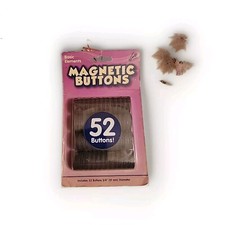 Basic Elements Magnetic Buttons 52 Pack round disc magnets craft fridge