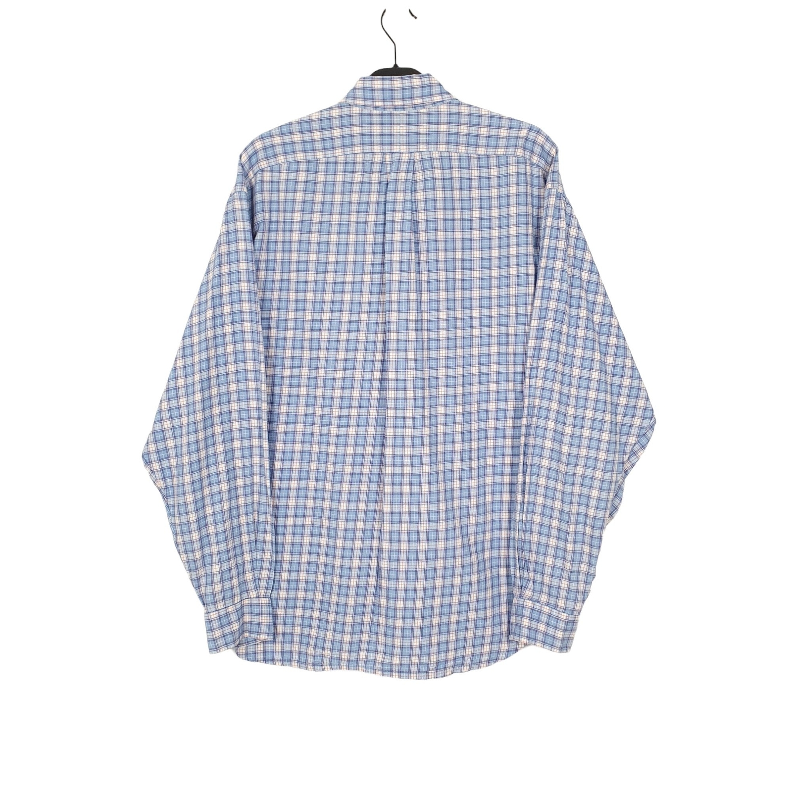 RALPH LAUREN Blue Check Shirt Blake Fit Long Sleeve Casual Mens XL image 3