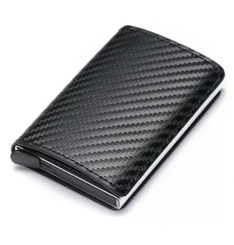 Portafoglio Uomo Slim in pelle protezione rfid verticale porta carte di  credito | eBay