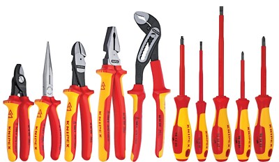 KNIPEX Isoliert Industrielle Werkzeug Set Mit Hartschale 10 Teile 9k 98 98 30 US