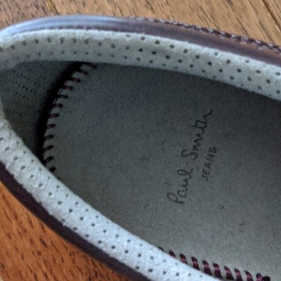 Paul Smith Jeans Brown Brogue Wingtip Lace Up Dress Shoes  display picture 1